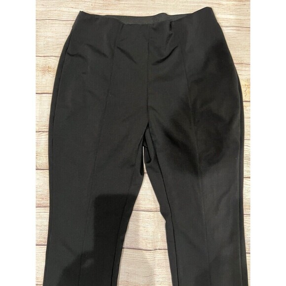 Womens Black Studio Works Flat Front Dress Pants Size 6 - Picture 2 of 7